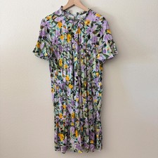 DONNA MORGAN Womens Dress Floral Tiered Cottagecore Boho Garden Party Size 14