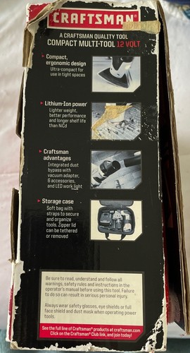CRAFTSMAN NEXTEC Compact Multi-Tool 12V Kit w/ Extra Accessories - Picture 7 of 11