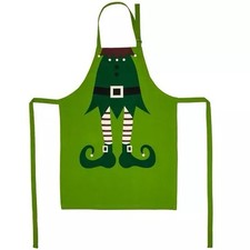 SLEIGH BELL BISTRO ELF Funny Holiday Apron for Adults Christmas NEW