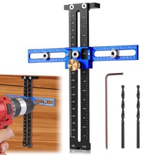 Cabinet Hardware Jig, Adjustable Cabinet Handle Template Tool, Precision Punc...