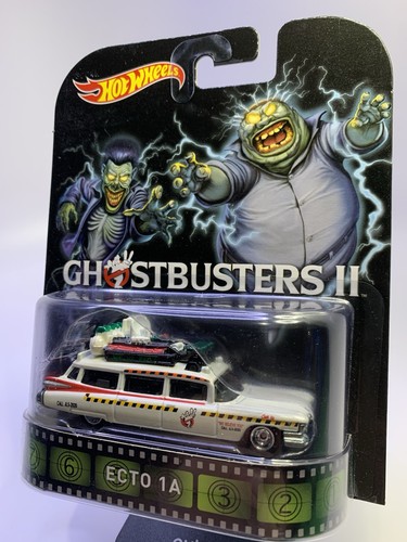2015 HOT WHEELS Retro Entertainment GHOSTBUSTERS II ECTO 1A A16 - Picture 2 of 9
