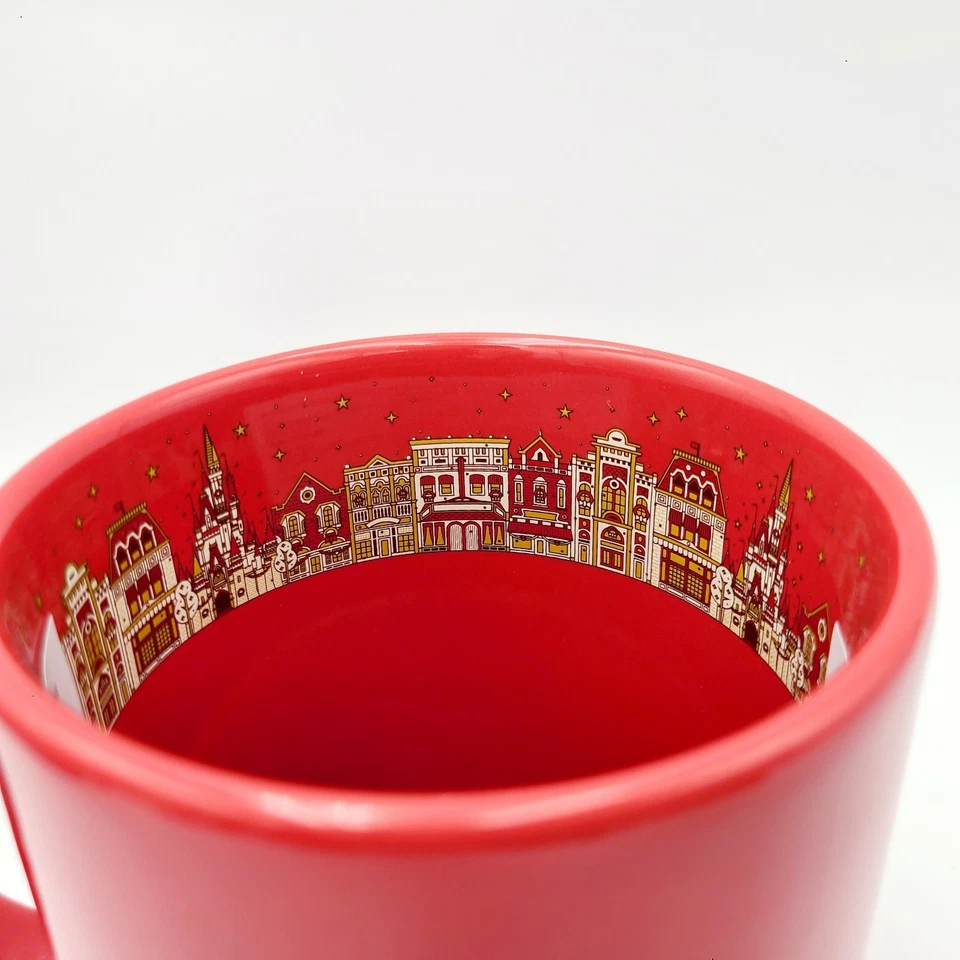 Taza de café de cerámica para fiesta de Navidad muy feliz Mickey’s de los parques de Disney 2025 nueva Foto 2 de 3