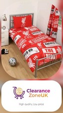Image of Brand New Official Licensed Liverpool Single Duvet Cover Set, Perfect Gift, UK
