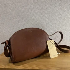 A.P.C Shoulder Bag Half Moon A.P.C. Brown Genuine Leather