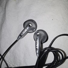 Genuine Sony Earbuds Wired Silver And Black E706