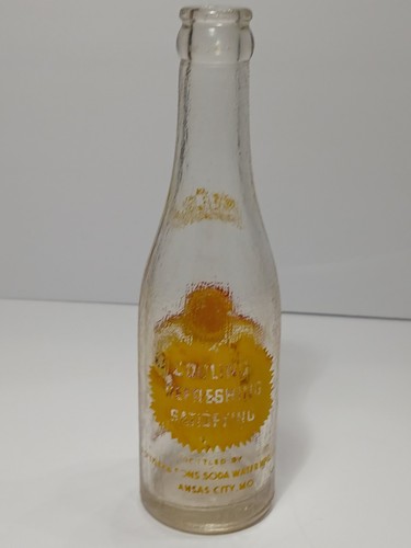 1953 VINTAGE LIME COLA GRAFICA ACL BOTTIGLIA DI SODA KANSAS CITY MISSOURI BOTTIGLIA DI SODA - Foto 12 di 23