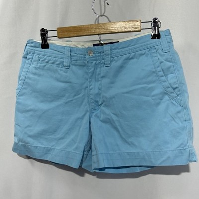 Polo Ralph Lauren Chino Shorts Women s Sz  6 Blue Flat Front 5 inch Inseam