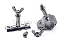 Solar panel mounts for boat canopy frame deck hinge clamp 316 A4 stainless steel