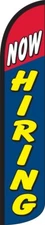 Now Hiring Windless Full Sleeve Swooper Flag Feather Banner