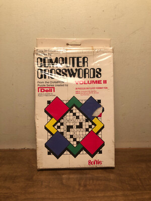 Computer Crosswords Volume II Dell Commodore 64 Computer Game 1984 5.25'' Floppy
