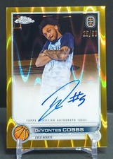 De'Vontes Cobb 2023 Topps Chrome Overtime Elite Gold Wave Auto /50 Cold Hearts 