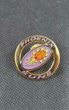 NBA Phoenix Suns Circle Round Open Work Pin Basketball OOP 