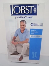 Jobst for Men Casual 15-20 mmHg Compression Knee-Hi Socks