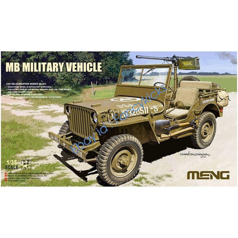 MENG VS-011 1/35 SCALE MB MILITARY VEHICLE VELOCIRAPTOR SERI