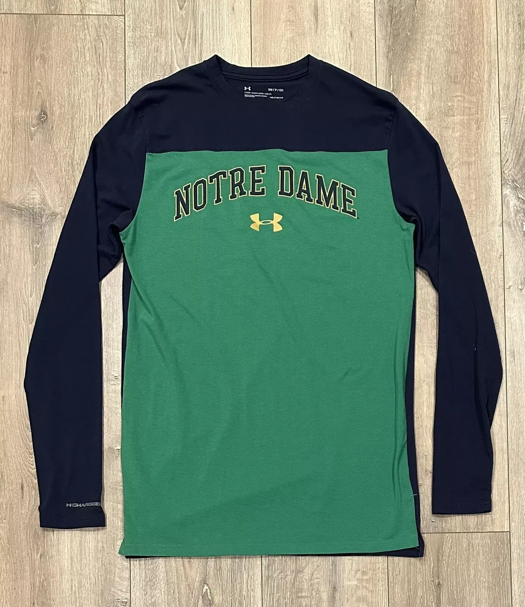 Notre dame under online armour t shirt