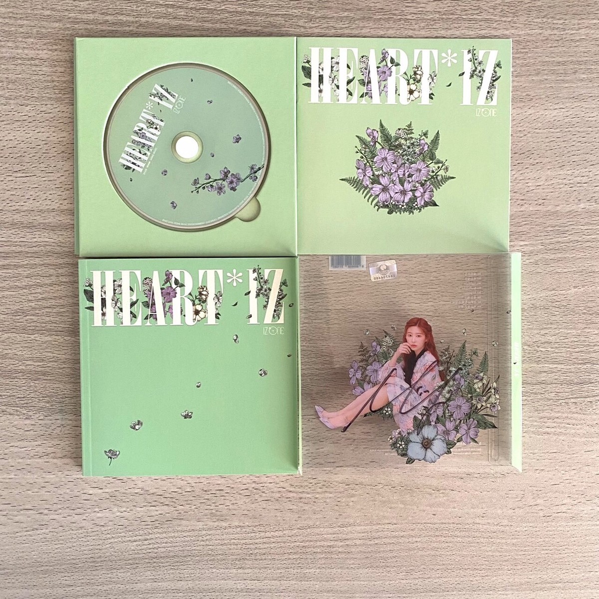 IZONE 2nd Mini Album HEARTIZ 2 ver. Minju signed + 2 photo