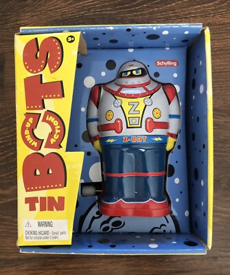 New! SCHYLLING TIN BOTS Wind Up Action Z Bot ROBOT Figure 2010
