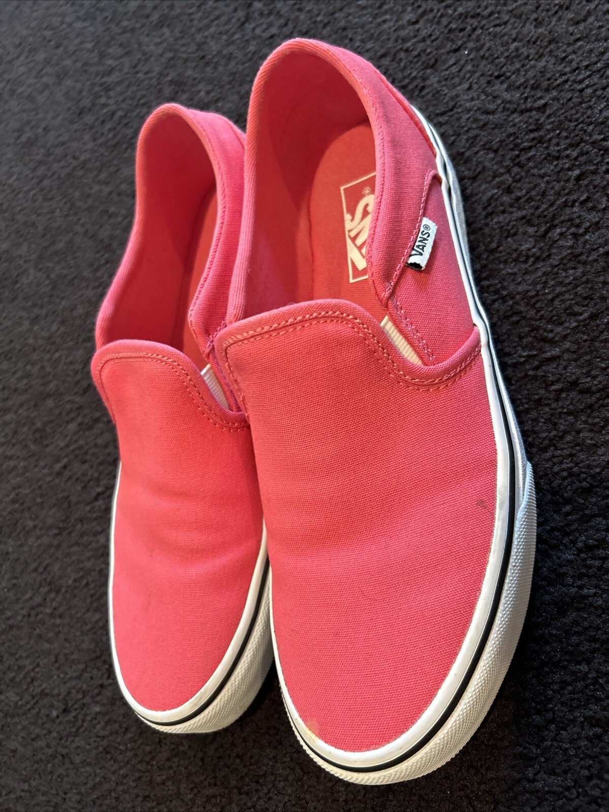 Vans Pink Loafers for Women Size 8.5 Casual Slip-On Shoes-image