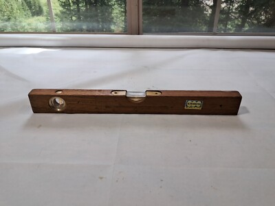 Vintage Globemaster No. 5936/18 Mahogany 18'' Wood Level Made in Japan J3