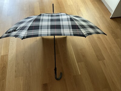 Knirps T.760 Stick Automatic Check Black & White Regenschirm 