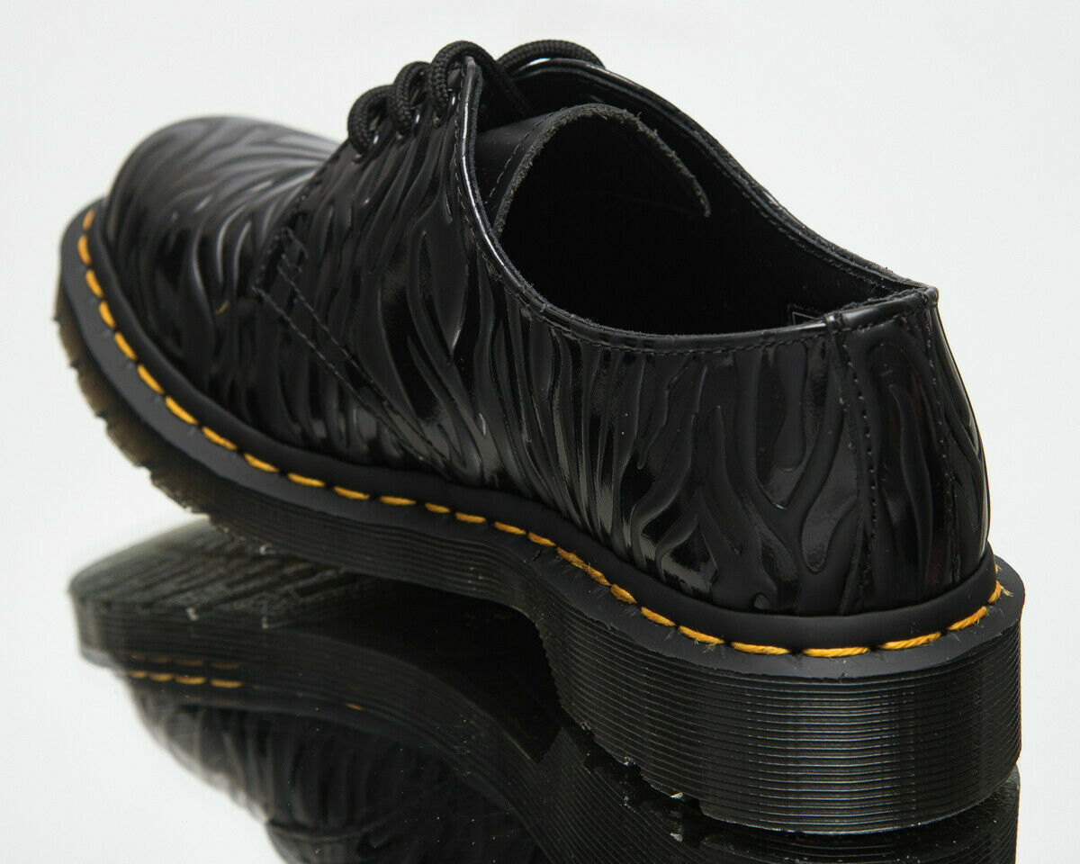 靴 Dr.Martens ZEBRA GLOSS EMBOSS SMOOTH 1461 Zebra Emboss Smooth Leather Oxford Shoes in Black | Dr