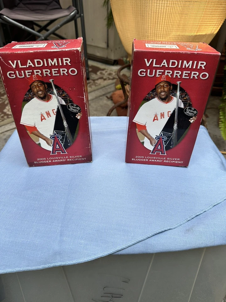 2-2005-⚾️弗拉基米尔(🥇HOF🥇)Guerrero SilverSlugger🏆Bobbleheads 🎯In Box💎1st$37🔥 — 第 2/4 张图片