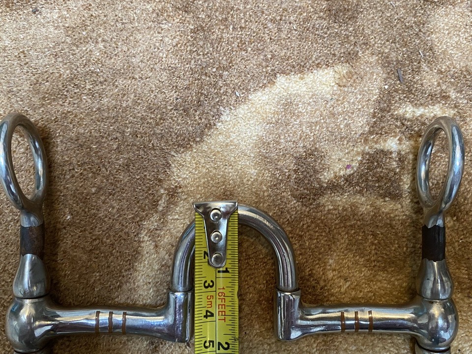 Used Correction Bit S Shank + Leather Curb Strap + Bit Hobble Roping NBHA ACTRA eBay