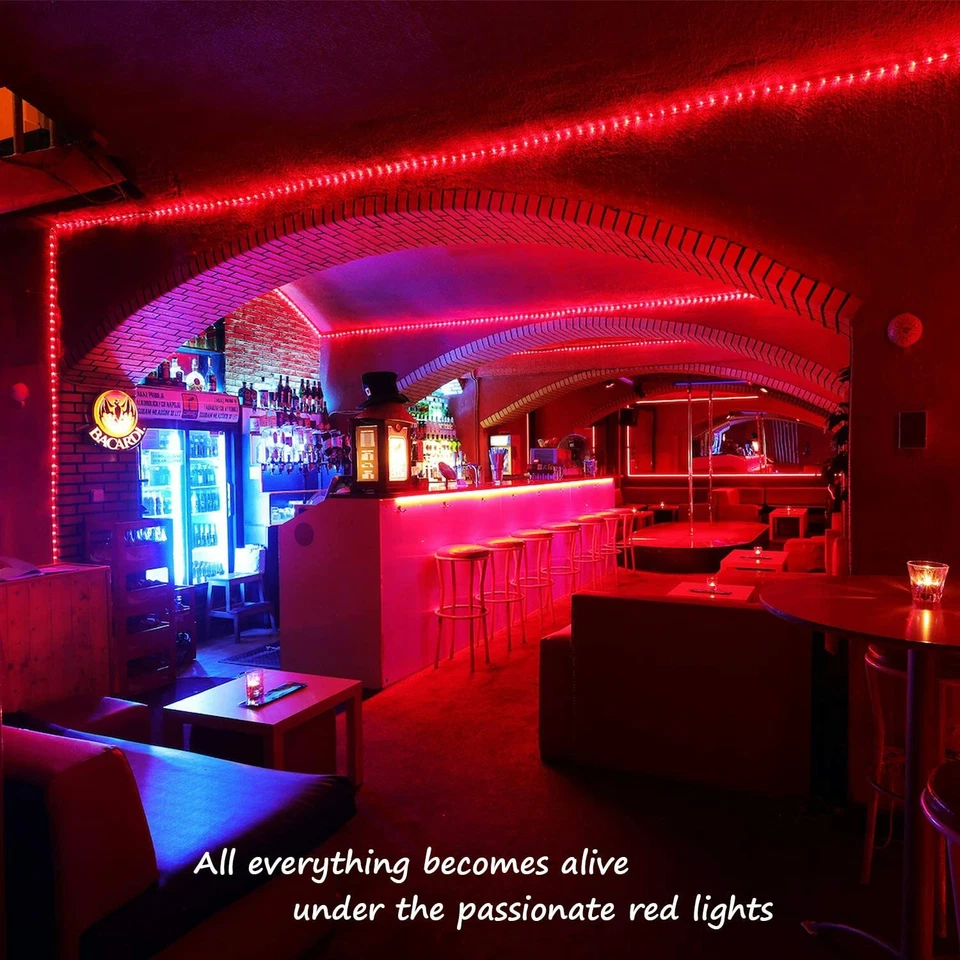 Solar LED Powered Fairy String Rope Strip Lights Waterproof Outdoor Garden Patio - Image 3 of 4