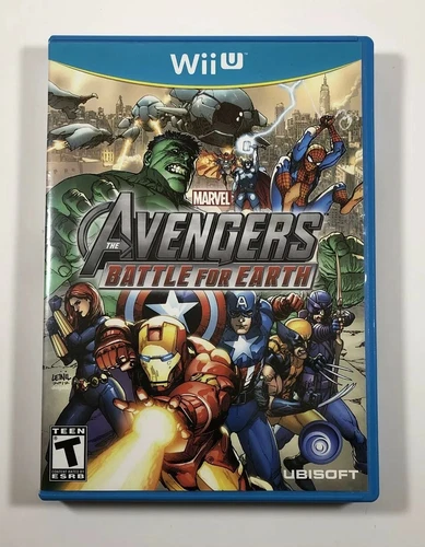 Marvel Avengers: Battle for Earth (Nintendo Wii U, 2012) WITH manual, Ships FAST
