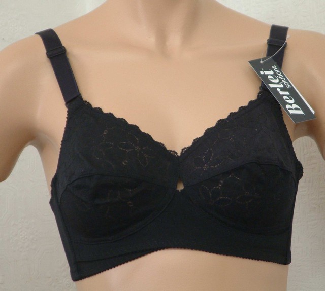 Berlei Classics Bra Black Lace 46dd Non Wired Full Coverage Support Cup