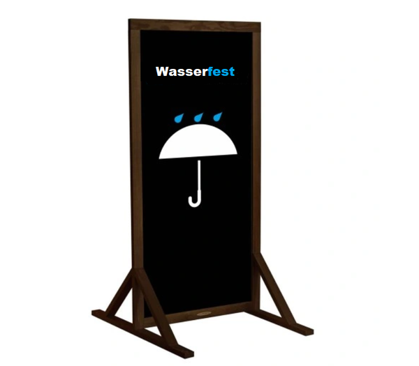 Werbetafel Werbeaufsteller Beidseitig Kundenstopper Holz Aufsteller Wasserdicht-image