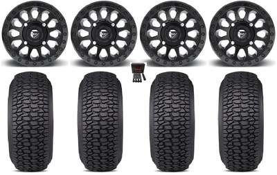 Fuel Vector 14'' Wheels Black 30'' Regulator 2 Tires Polaris RZR XP 1000 / PRO XP