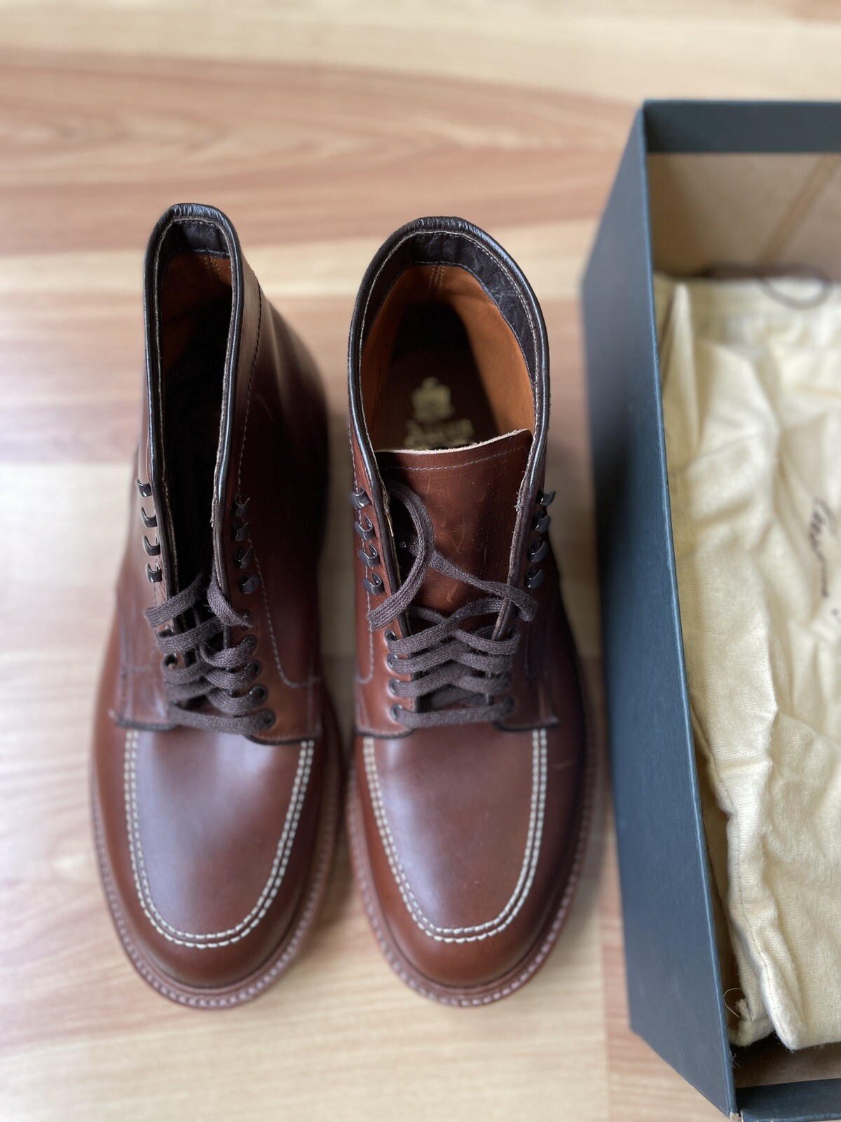 Alden x Jcrew Indy 405 Boot Brown 