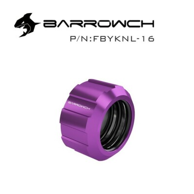 BarrowCH Barrow Helm G1/4'' Compression Fitting for 16mm OD Rigid Tubing Purple