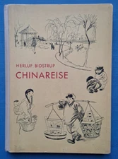 1956 Bidstrup Chinareise Political cartoon Humorous drawings Satire German book