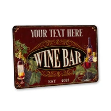 Custom Wine Bar Sign Wine Bar Decor Cellar Gift For Her She Shed 108122002193