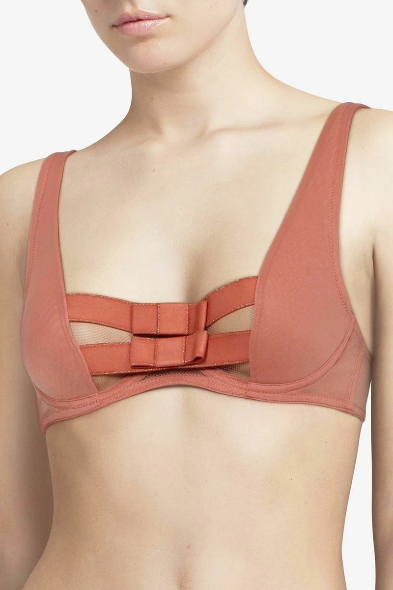 Soutien-Gorge Chantal Thomass 05C1LR - Rose Et Jaune, Avec Armatures, Neuf Avec Étiquettes