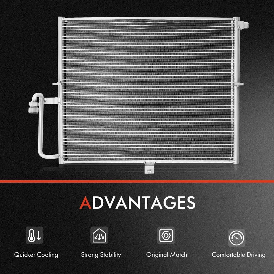 Nuevo kit de refrigeración de radiador y condensador de CA para Mercedes-Benz G500 2002-2008 V8 5,0 L Foto 3 de 4