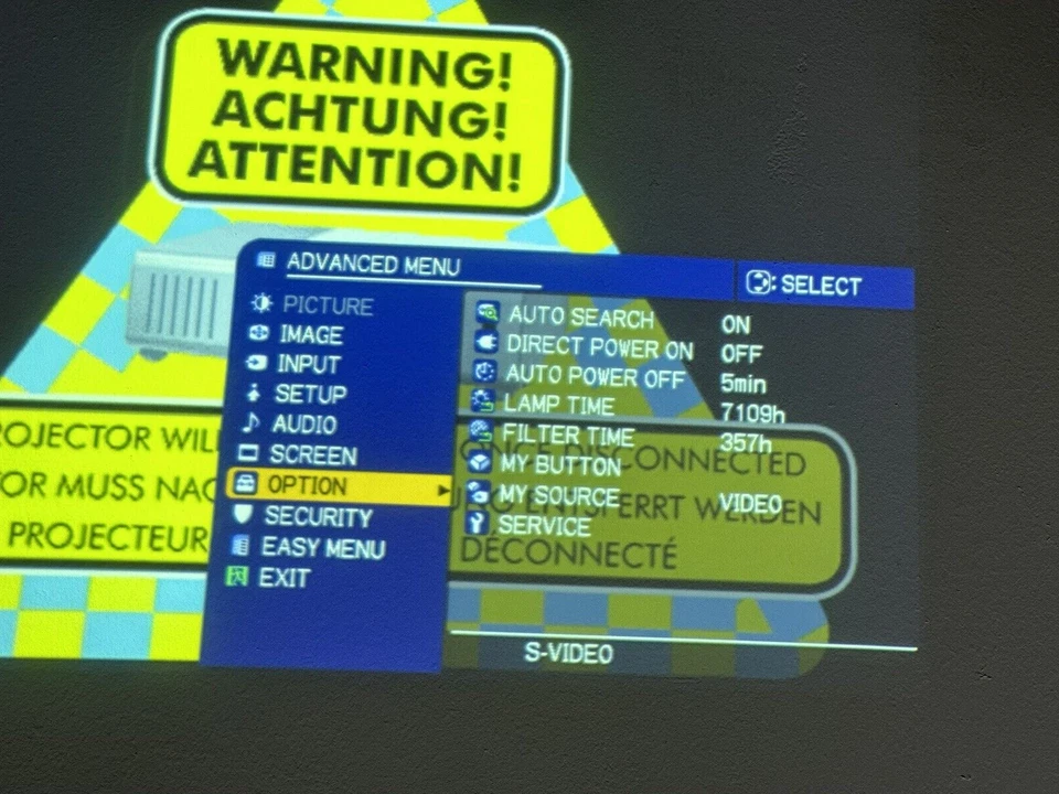 HITACHI ED-X26 MULTIMEDIA PROJECTOR  7109 Lamp hours Tested and Working - Image 4 of 4