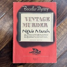 Vintage Murder - Ngaio Marsh - 1949 US Bestseller Mystery Paperback - RARE