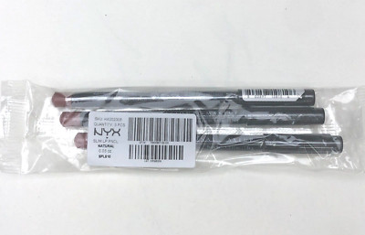 3pk NYX Slim Lip Liner Pencil Natural 810 (SPL810) creamy long lasting