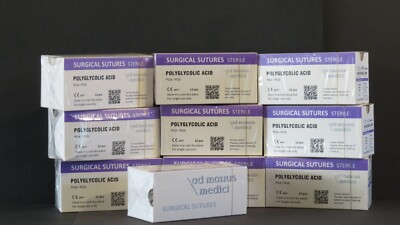 120 Folien PGA / PGS 21mm 3/8 schneidend USP 0, 70 cm, Nahtmaterial, Sutures