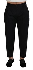 DOLCE & GABBANA Pants Black Cotton Chino Formal Trousers IT46/W32/S RRP 1020usd