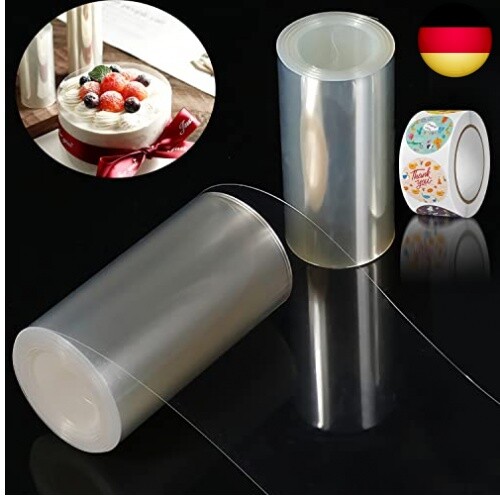 Tortenrandfolie Tortenfolie 20 cm Hoch Acetat Folie 15 cm Hoch 2 Bände Torten - Bild 1 von 7