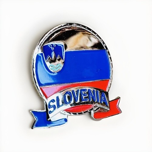 Slovenia Flag Lapel Hat Pin - Picture 3 of 4