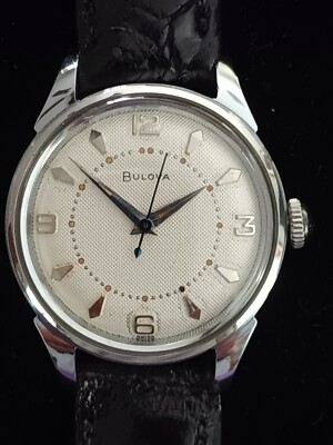 1957 BULOVA Senator 17 Jewel 11ACC Manual Wind Wristwatch Stainless Steel Vtg