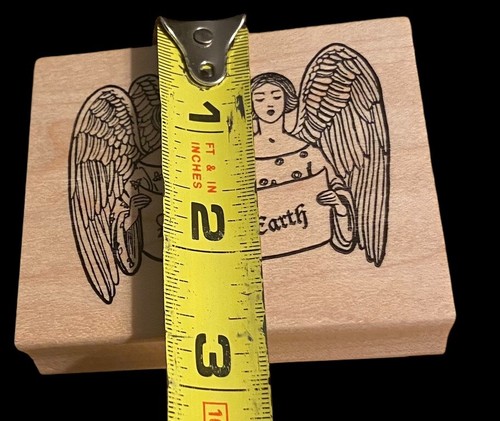 Peace On Earth Angel Stamp By Past Time Stamps Mounted Stamp - Picture 3 of 9