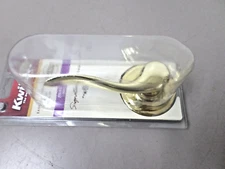 Kwikset 788TNL LH 3 Tustin Lever Left Handed Non-Turning Dummy Polished Brass