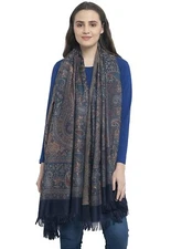 New Kashmiri Women's Faux Pashmina Silk Paisley Design Shawl Stole Wrap