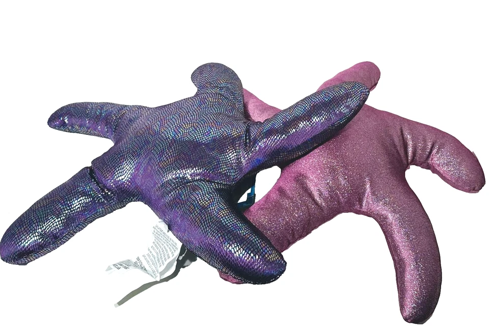 PAQUETE de almohadas decorativas para niños The Little Mermaid rosa y púrpura estrellas de mar Foto 2 de 4